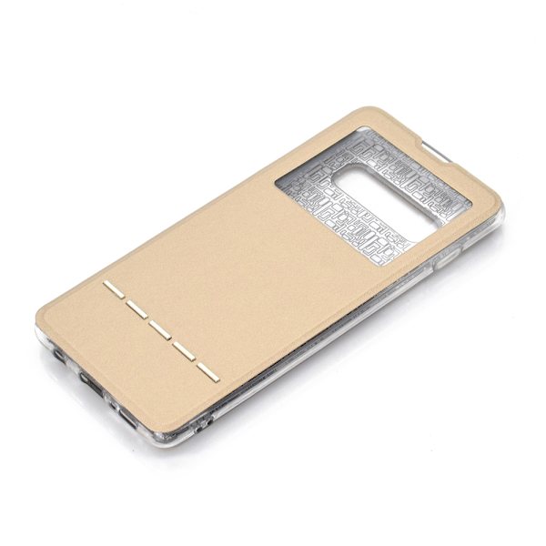 Praktiskt Fodral Svarsfunktion Fönster - Samsung Galaxy S10 + Svart