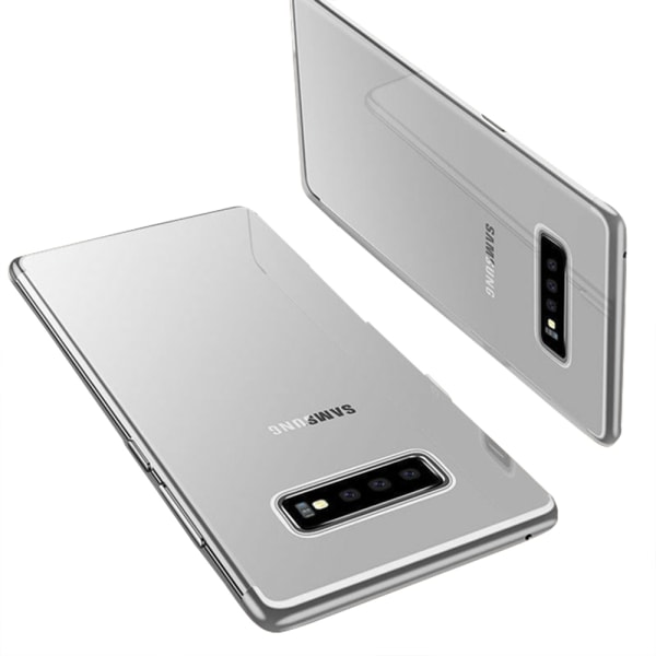 Samsung Galaxy S10 - Floveme silikondeksel Silver