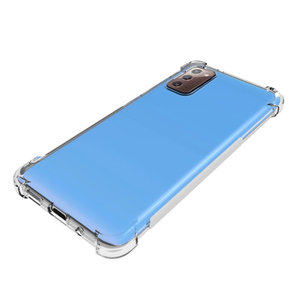 Stødabsorberende Floveme Silikone Cover - Samsung Galaxy Note 20 Transparent/Genomskinlig