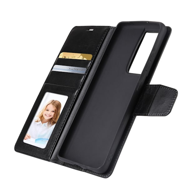 Smooth Wallet Case (Hanman) - Samsung Galaxy S21 Ultra Rosaröd