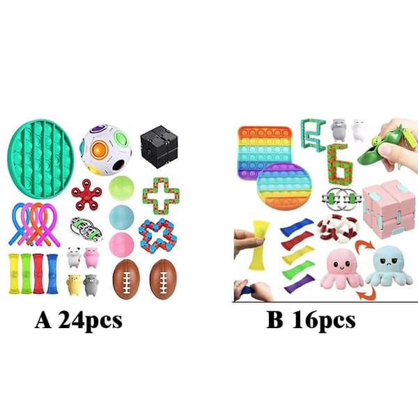 Fidget Toy / Pop It / Simple Dimple 16-Pack / 24-Pack 16-Pack
