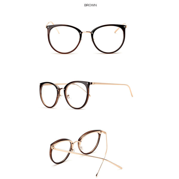 Stilige og komfortable damebriller (uten styrke) Brun