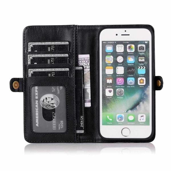 Plånboksfodral - iPhone 8 Plus Svart