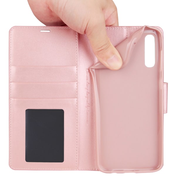 Elegant Robust Wallet Case (Hanman) - Samsung Galaxy A50 Mörkblå