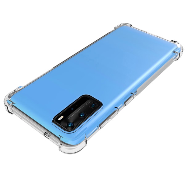 Huawei P40 Pro - Beskyttende silikondeksel Blå/Rosa