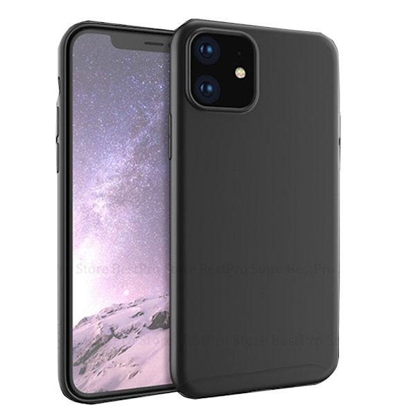 iPhone 11 Pro Max - Silikonskal Svart Svart