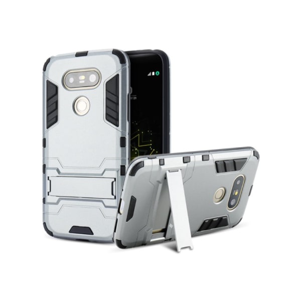 LG G5 - Praktiskt Armor Hybrid Skal från FLOVEME ORGINAL Silver