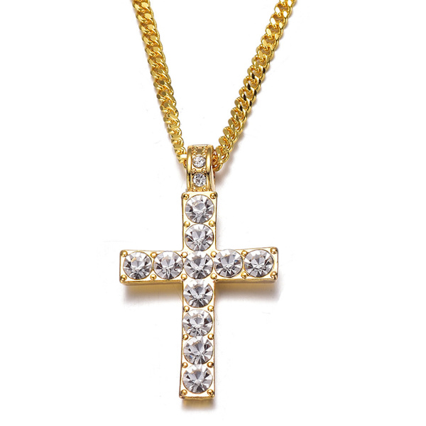 Exklusivt Slittåligt Kors Halsband Silver