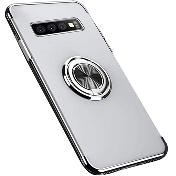 Samsung Galaxy S10 - Eksklusivt deksel med ringholder Blå