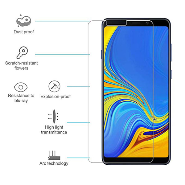 2-PACK Skärmskydd Standard HD 0,3mm Samsung Galaxy A9 (2018) Transparent