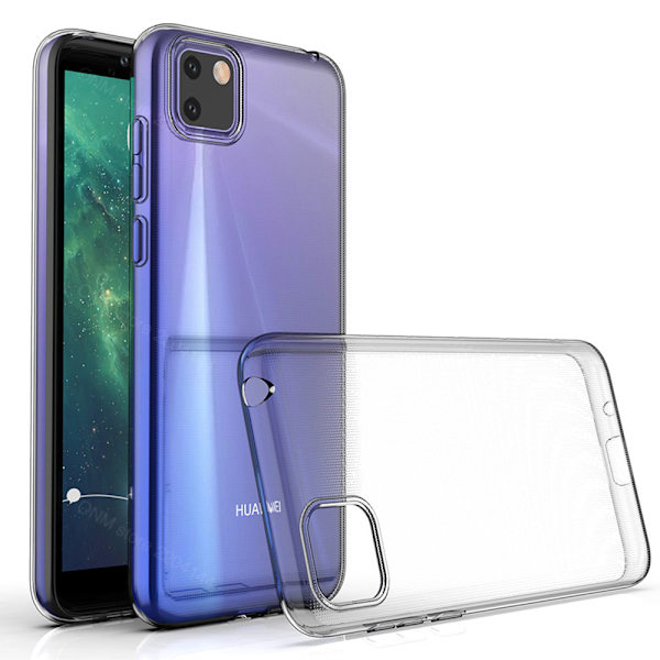 Huawei Y5p - Skyddande Silikonskal Transparent/Genomskinlig