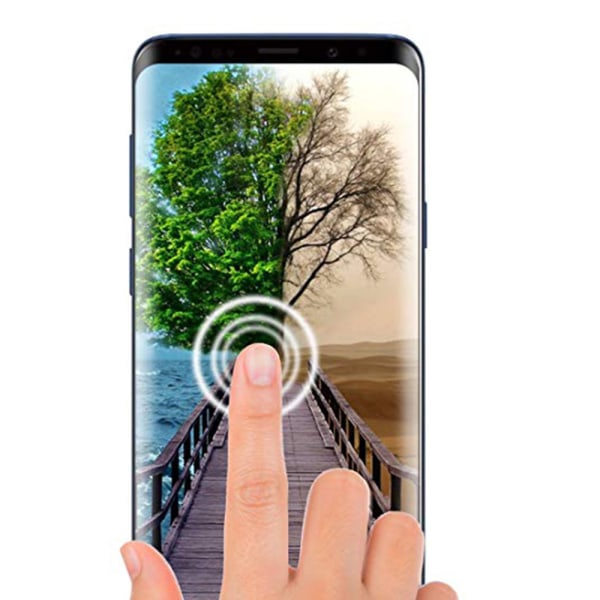 2-PACK Galaxy S8+ Näytönsuoja Koteloystävällinen HD 0,3 mm Svart