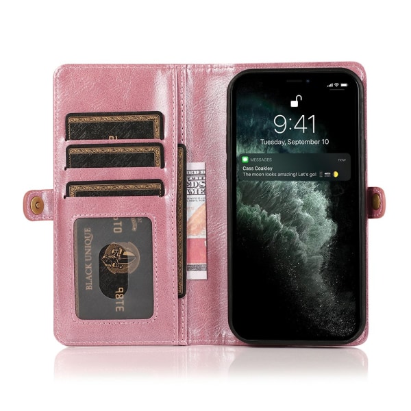 Glatt beskyttende lommebokdeksel - iPhone 13 Pro Mörkgrön
