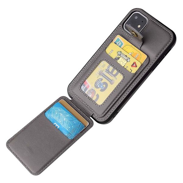 Professionelt etui med kortrum - iPhone 12 Mini Mörkblå