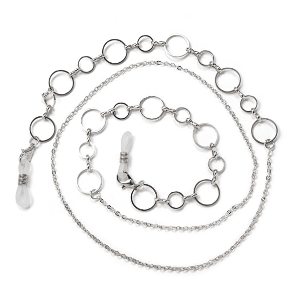 Elegant Glasögon-Kedja (Senilsnöre) Silver Kristall