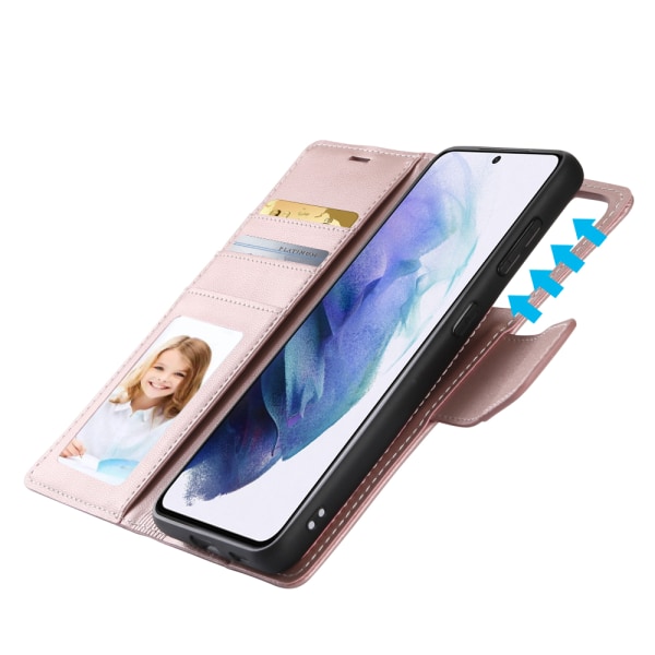 Elegant 2-1 Hanman lommebokdeksel - Samsung Galaxy S21 Brun