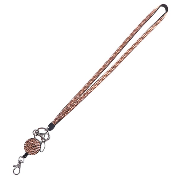 Praktiskt Halsband, Nyckelband, Korthållare Ljusrosa