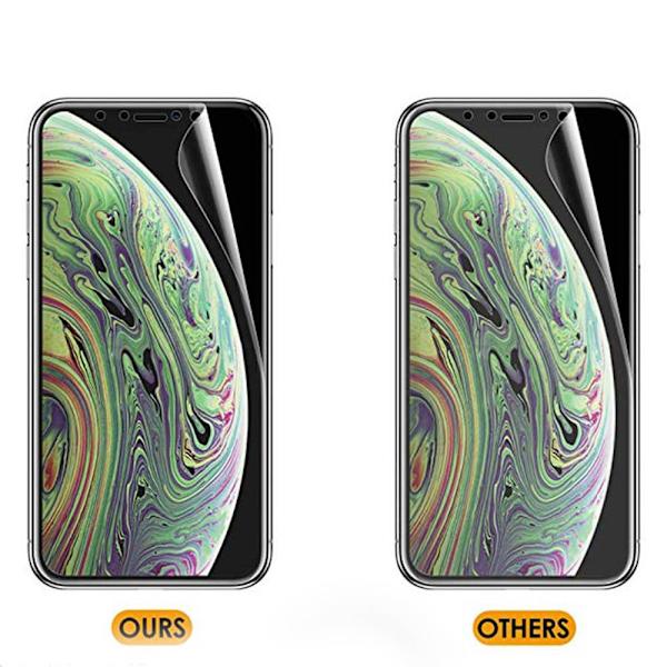 iPhone 12 3-PACK Mjukt Formbart Skärmskydd PET 9H 0,2mm Transparent