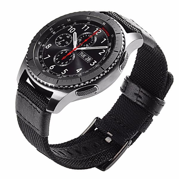 Stilsäkert Nylonarmband - Samsung Galaxy Watch S3 Frontier Röd