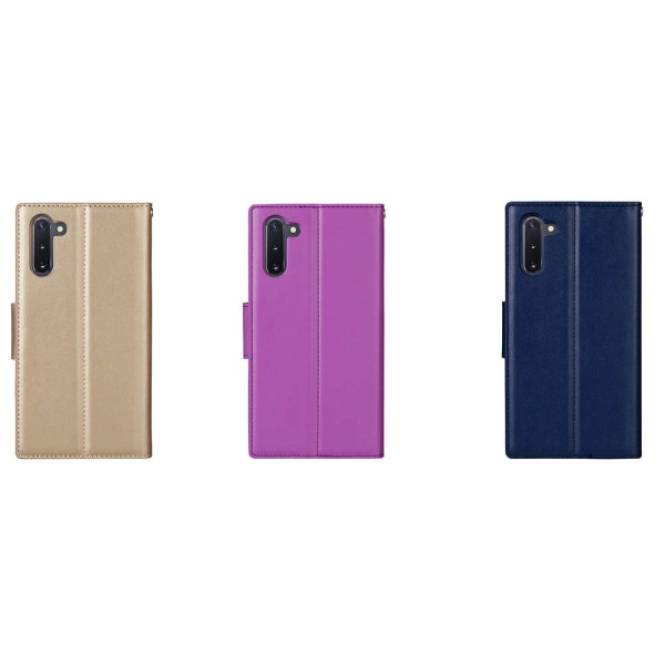 Samsung Galaxy Note10 - Lompakkokotelo (HANMAN) Mörkblå