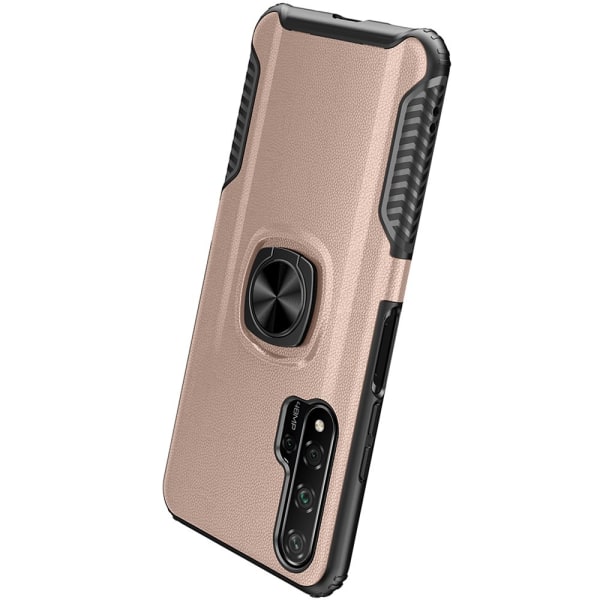 Huawei Nova 5T - Cover med ringholder Svart