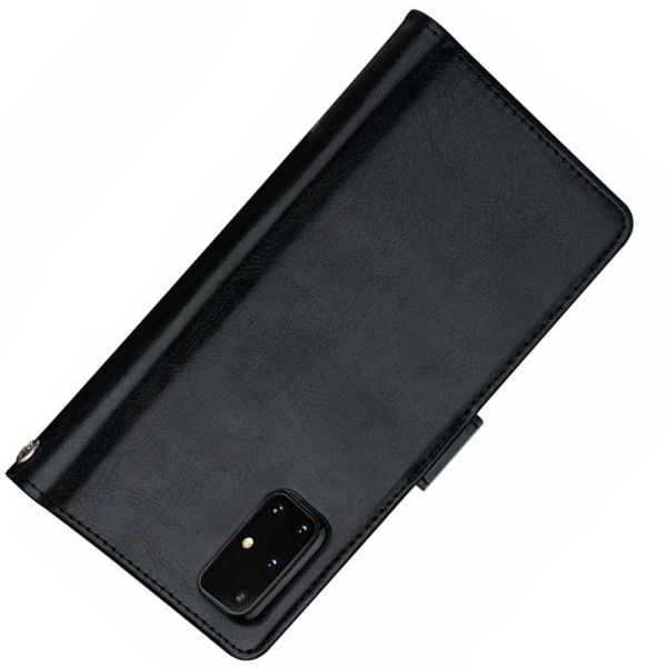 Glatt 9-korts lommebokdeksel - Samsung Galaxy A51 Brun