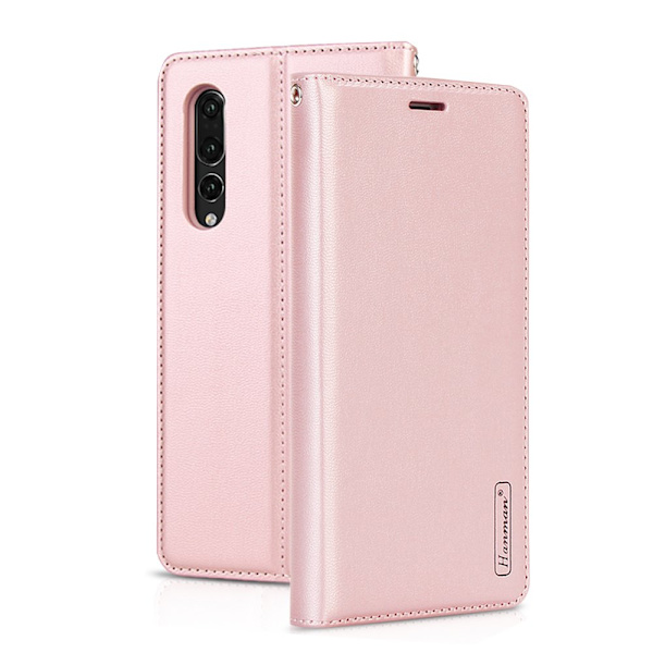 Huawei P30 - Praktiskt Smart Plånboksfodral Rosa