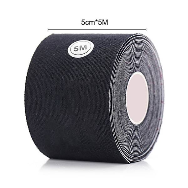 Smidig Elastisk Självhäftande BH Bröst Tejp Svart 6.5CM BREDD