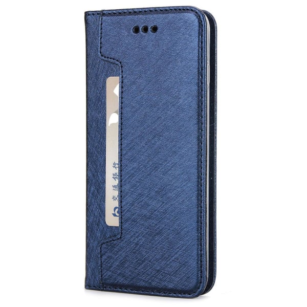Käytännöllinen lompakkokotelo - iPhone 7 Plus Blå