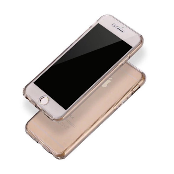 iPhone 6/6S Plus - Dubbelt Silikonfodral (TOUCHFUNKTION) Guld