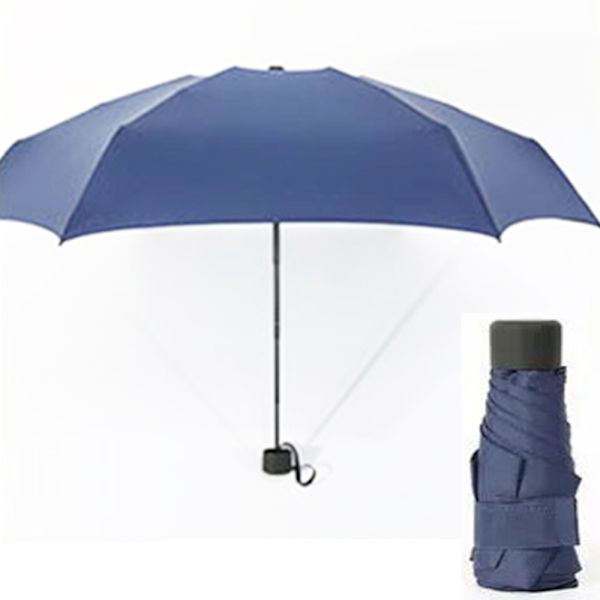 Skyddande Paraply mot Regn och Sol Svart