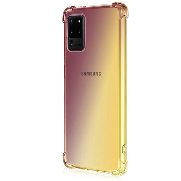 Samsung Galaxy S20 Ultra - Gennemtænkt Floveme Silikone Cover Rosa/Lila