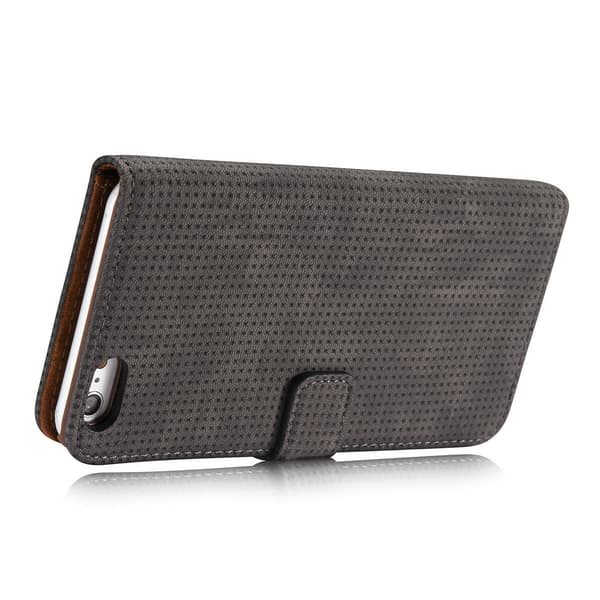 iPhone 6/6S Plus - Smart Fodral i "Old Look" (PU-Läder) Brun