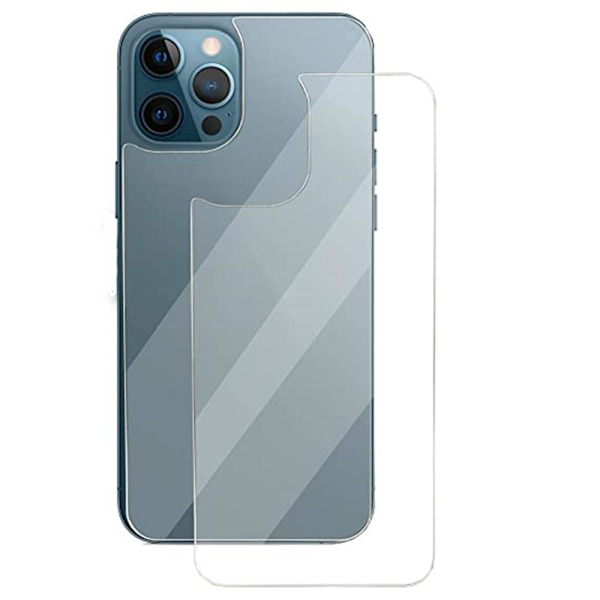 2-PACK iPhone 12 Pro Max Baksida Skärmskydd 9H 0,3mm Transparent
