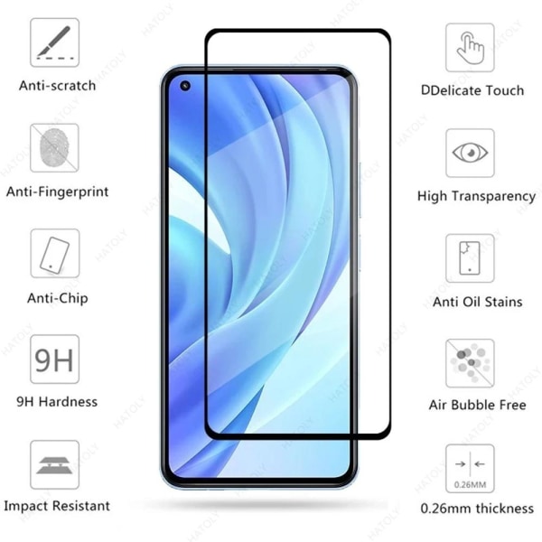 Skärmskydd 2.5D HD 0,3mm Xiaomi Mi 11 Lite Transparent/Genomskinlig