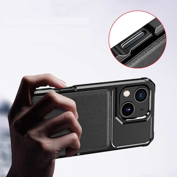 iPhone 13 Case - Smidigt Fodral med 2 Kortförvaringsfack