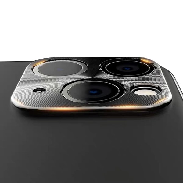 Førsteklasses objektivdeksel for bakkamera Metallramme Al Alloy iPhone 11 Pro Svart