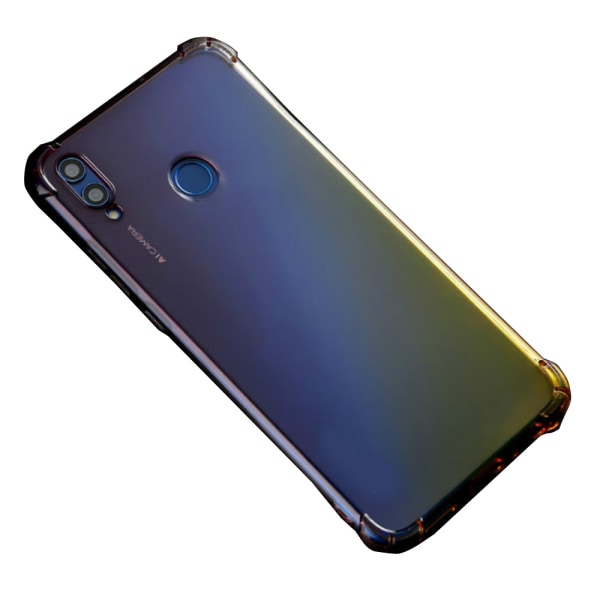 Kraftfullt Skyddsskal i Silikon - Huawei P20 Lite Svart/Guld