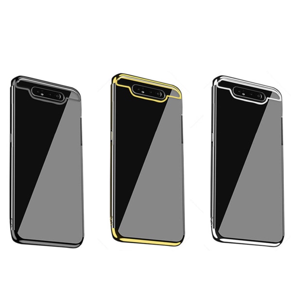 Samsung Galaxy A80 - Elegant støtdempende silikondeksel Roséguld