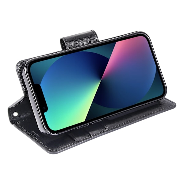 Smidigt Plånboksfodral - iPhone 14 Svart