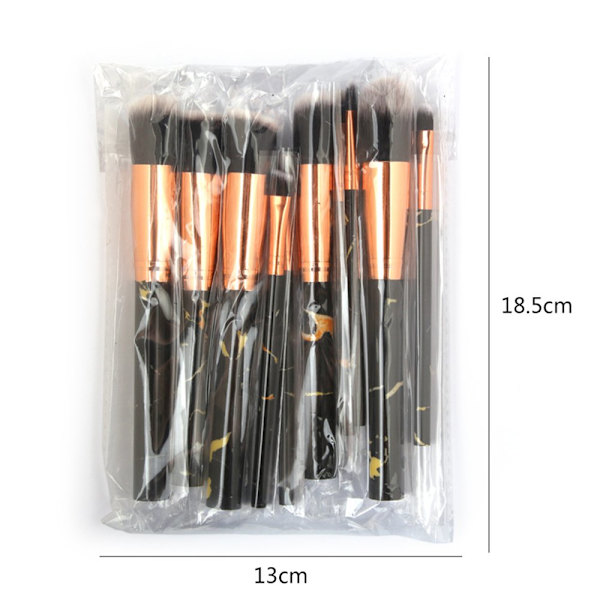 Elegant Sminkborst Set Patie-Minerals 10St Rosa/Roséguld