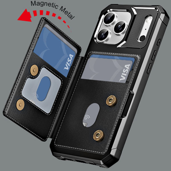 Fodral med Skydd & Kortfack kompatibelt med iPhone 17 Pro