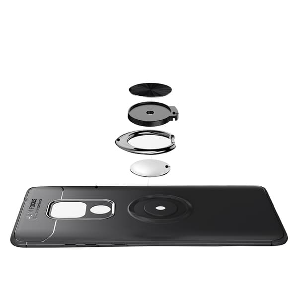 Auto Focus Skal med Ringhållare - Huawei Mate 20 Pro Blå/Blå Blå/Blå