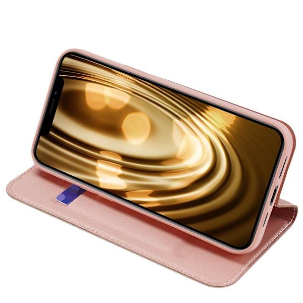 Effektfullt Stilsäkert Plånboksfodral - iPhone 12 Mini Roséguld