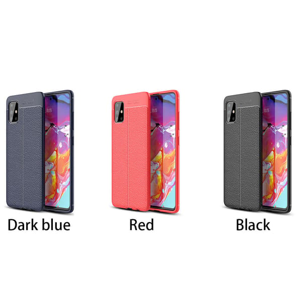 Samsung Galaxy A51 - Stöttåligt Skal Mörkblå Mörkblå