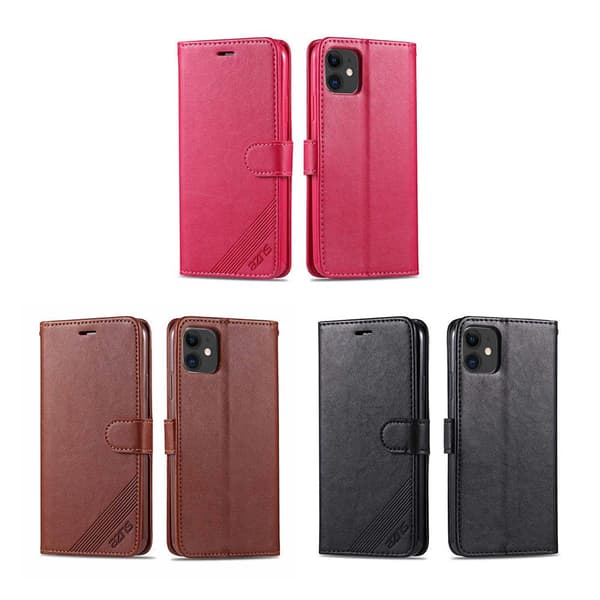 Professionellt Plånboksfodral YAZUNSHI - iPhone 12 Mini Svart