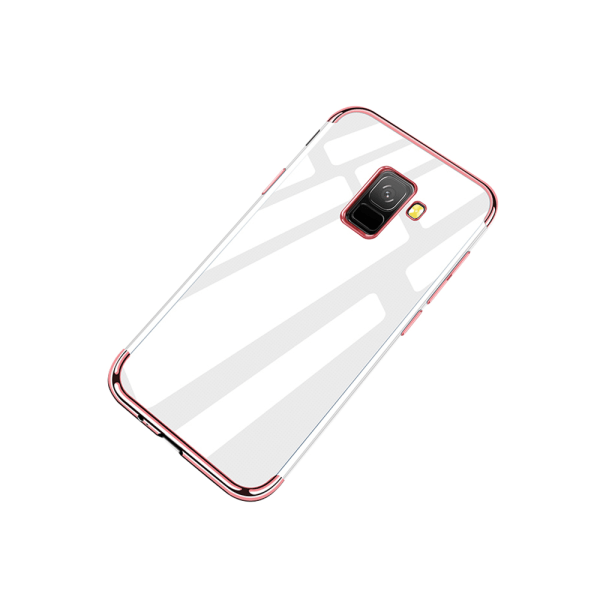 Tynt silikondeksel i belagt design Samsung Galaxy A6 Plus Röd