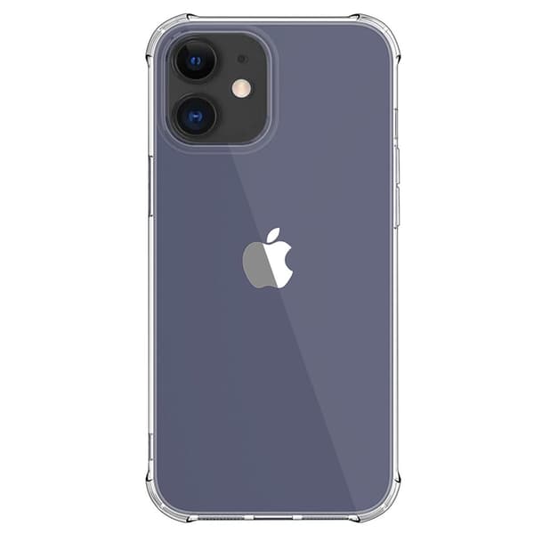 Skyddande Silikonskal+Skärmskydd (FLOVEME) - iPhone 12 Transparent