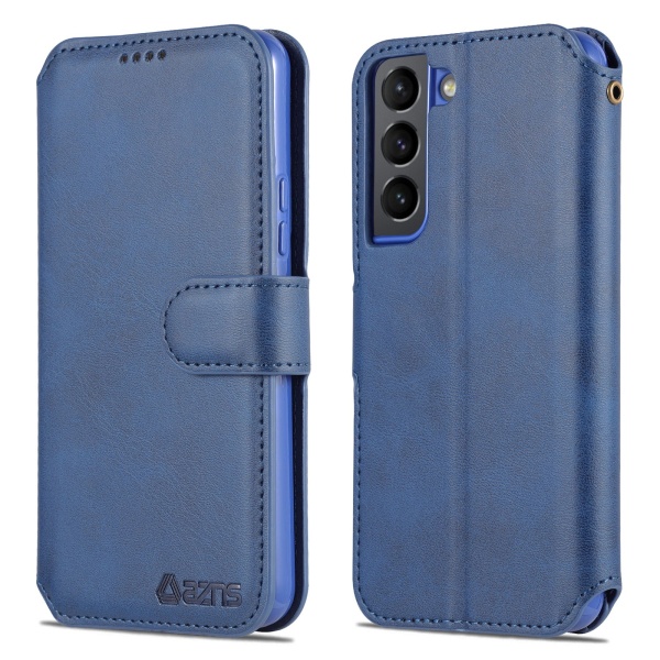 Stilfuldt pung etui (AZNS) - Samsung Galaxy S22 Blå