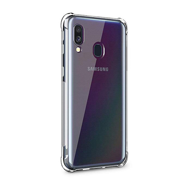 Samsung Galaxy A40 - Stilsikkert Ruff-Grip Deksel Blå/Rosa